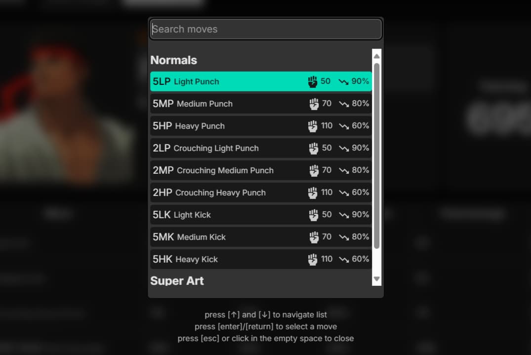 Screenshot of project